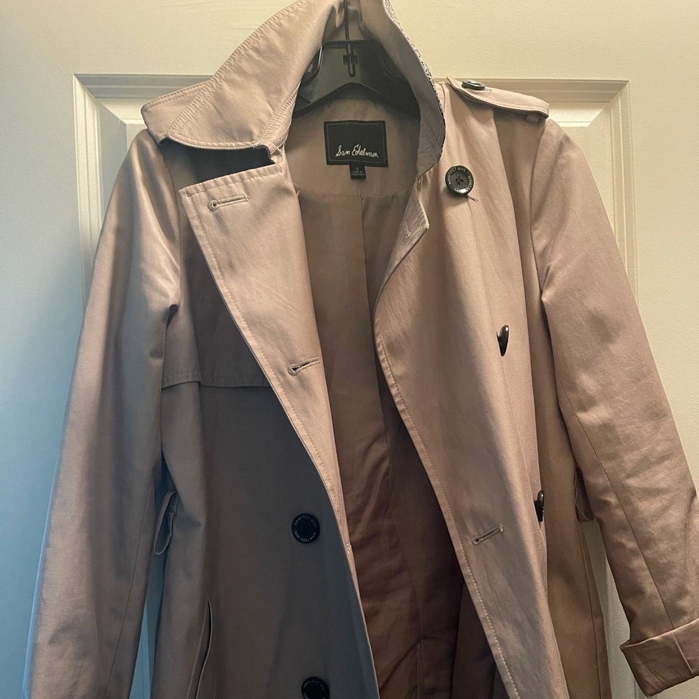 Short Belted Trench Coat Sam Edelman